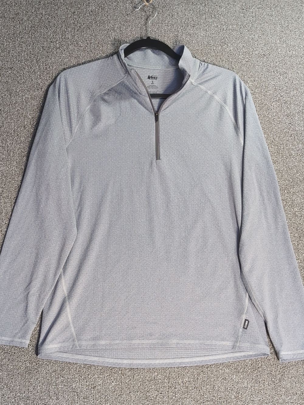 REI Co-op Lightweight Half-Zip Base Layer Performance Hiking Gorpcore Size Small